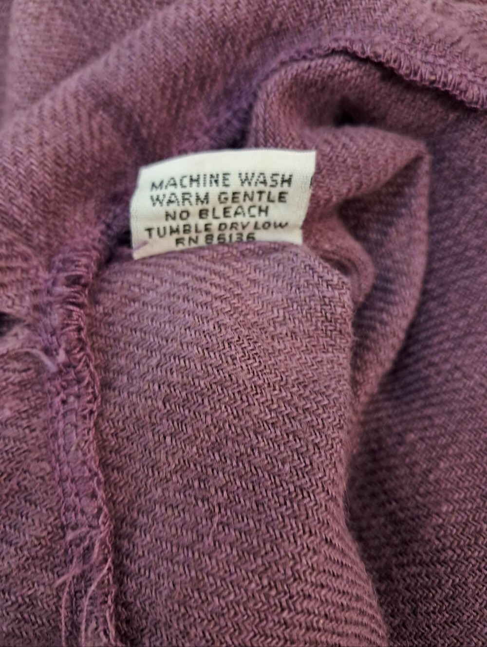 Bryn Walker Linen Tunic Lagenlook Oversized Coastal Purple Size Large - Picture 9 of 10